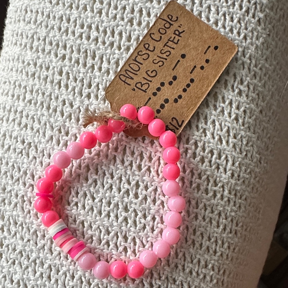 Pink Beaded Bracelet for Kids